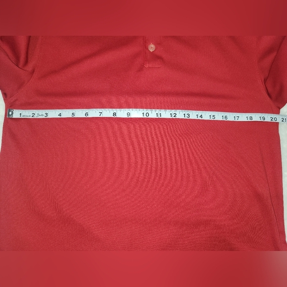 Nike Golf Red Polo Shirt Classic Design - Picture 5 of 8